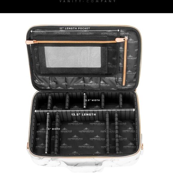 Impressions C'Est La Vie Cosmetic Carry Case w/Adjustable Dividers - Picture 5 of 8